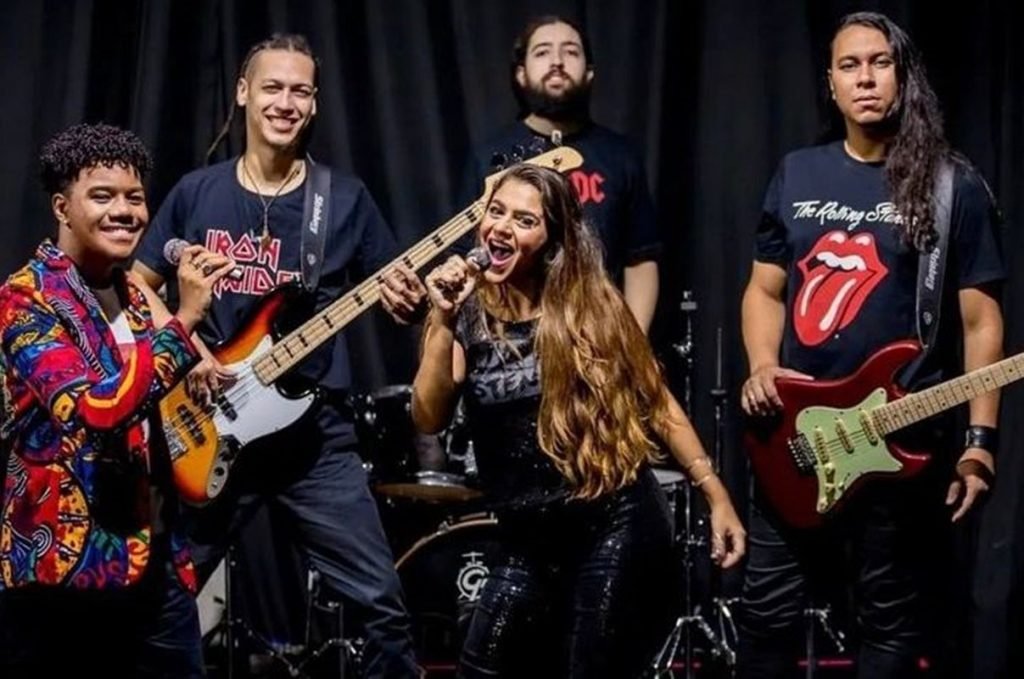 Foto colorida musical rock para crianças