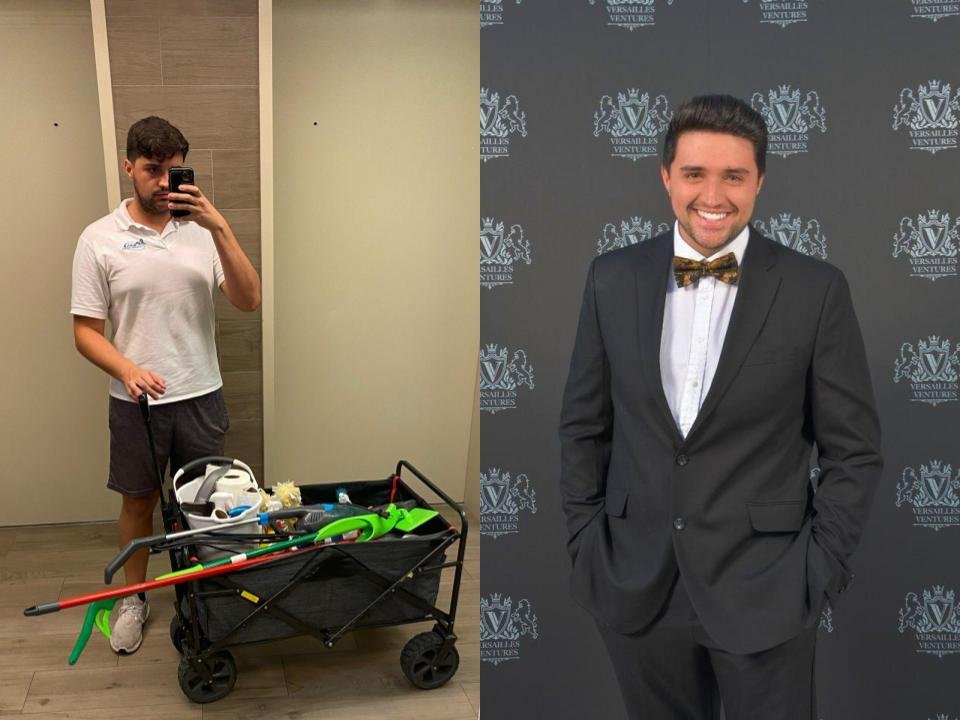 De São Paulo, Lucas Galhano é faxineiro em Miami, nos Estados Unidos, e mostra perrengues e conquistas nas redes sociais