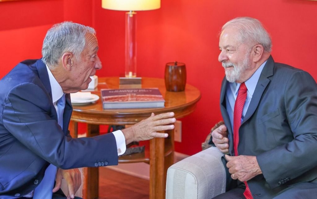 Lula e Marcelo Rebelo de Sousa