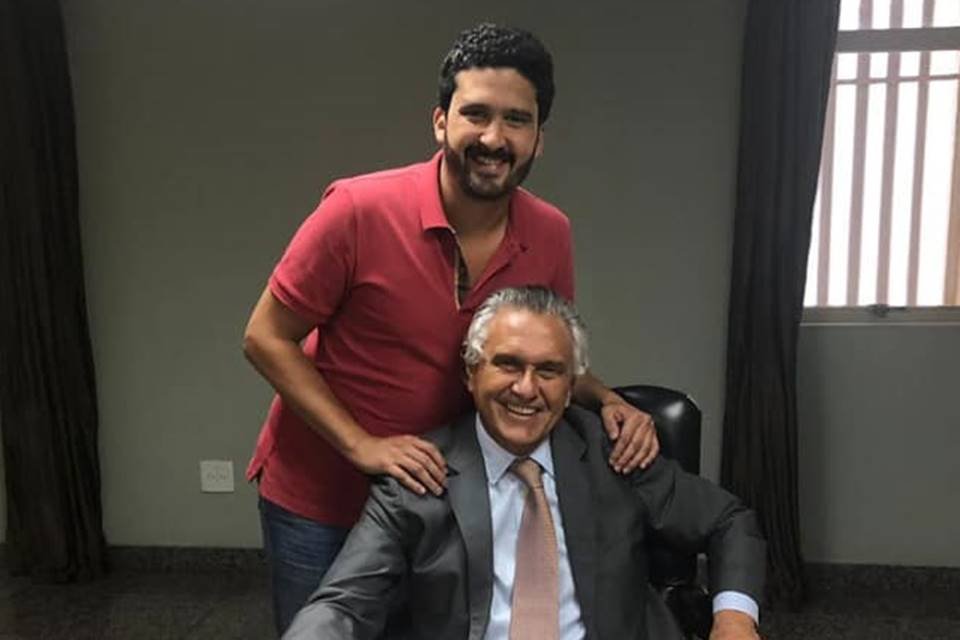 ronaldo caiado filho e o pai, governador de goiás, ronaldo caiado