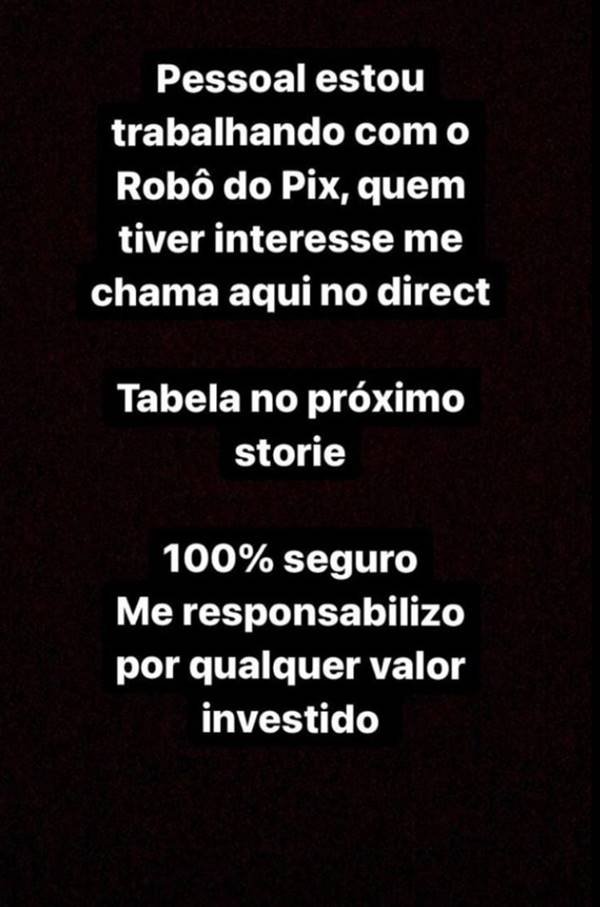 Pix premiado Operação