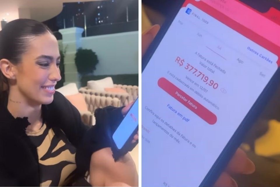 foto colorida de mulher segurando o celular