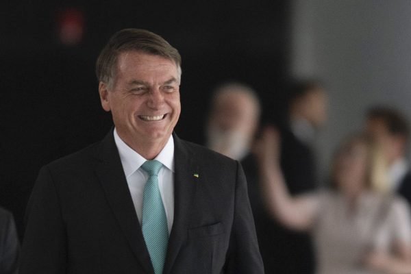 O presidente da República, Jair Bolsonaro, recebe, nesta segunda-feira (11:07), a presidente da Hungria Katalin Novák, em cerimônia oficial no Palácio do Planalto