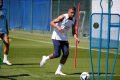 Mbappé treinando no PSG