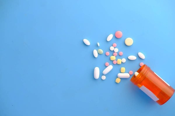 Foto colorida de comprimidos