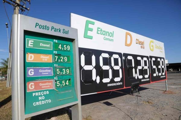 preços de posto de gasolina