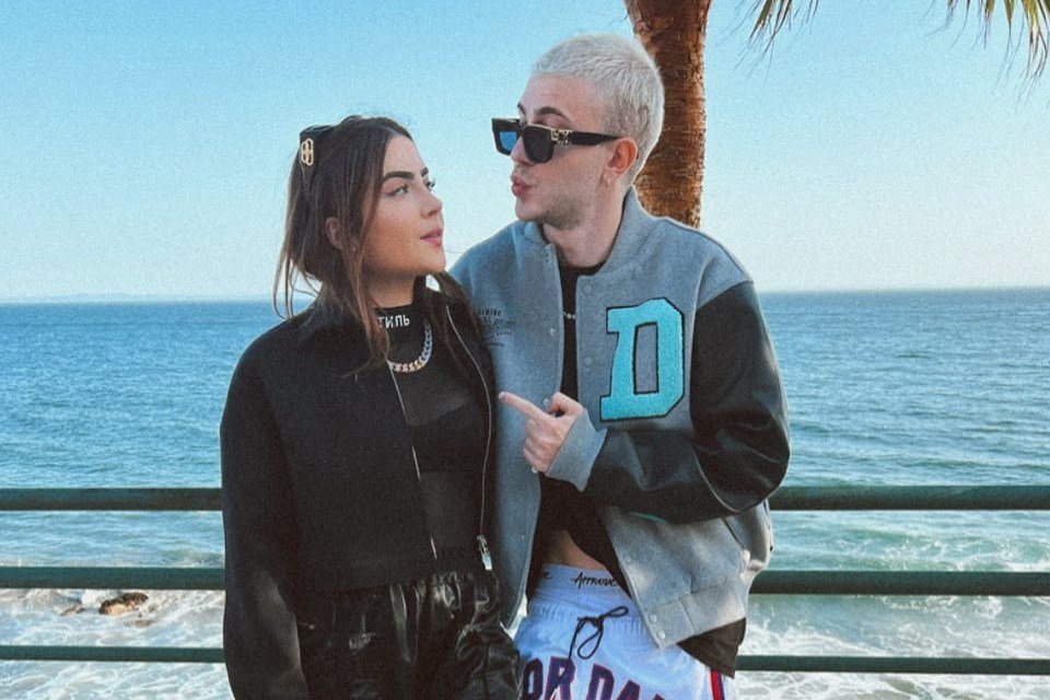 Foto colorida de Jade e Leo Picon