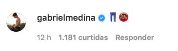 Comentário do surfista Gabriel Medina com emojis sugere affair em publicação da ex-BBB22 e influencer Jade Picon - Metrópoles