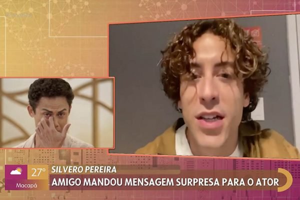 Silvero Pereira chora com declaração de amor de Jesuíta Barbosa no Encontro