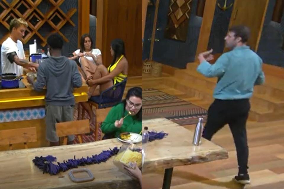 Bruno e Jaciara discutem no Ilha Record
