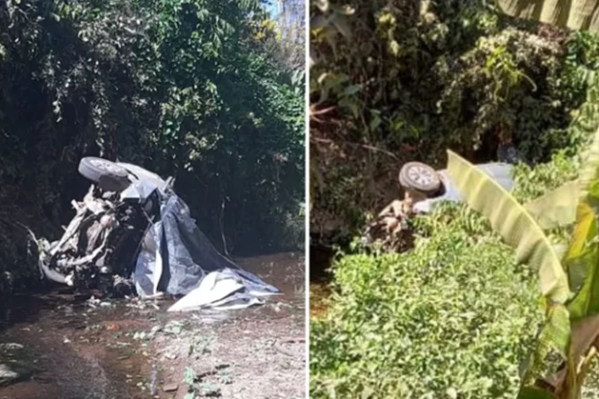 Acidente deixa mortos após carro cair em córrego de Niquelândia, em Goiás