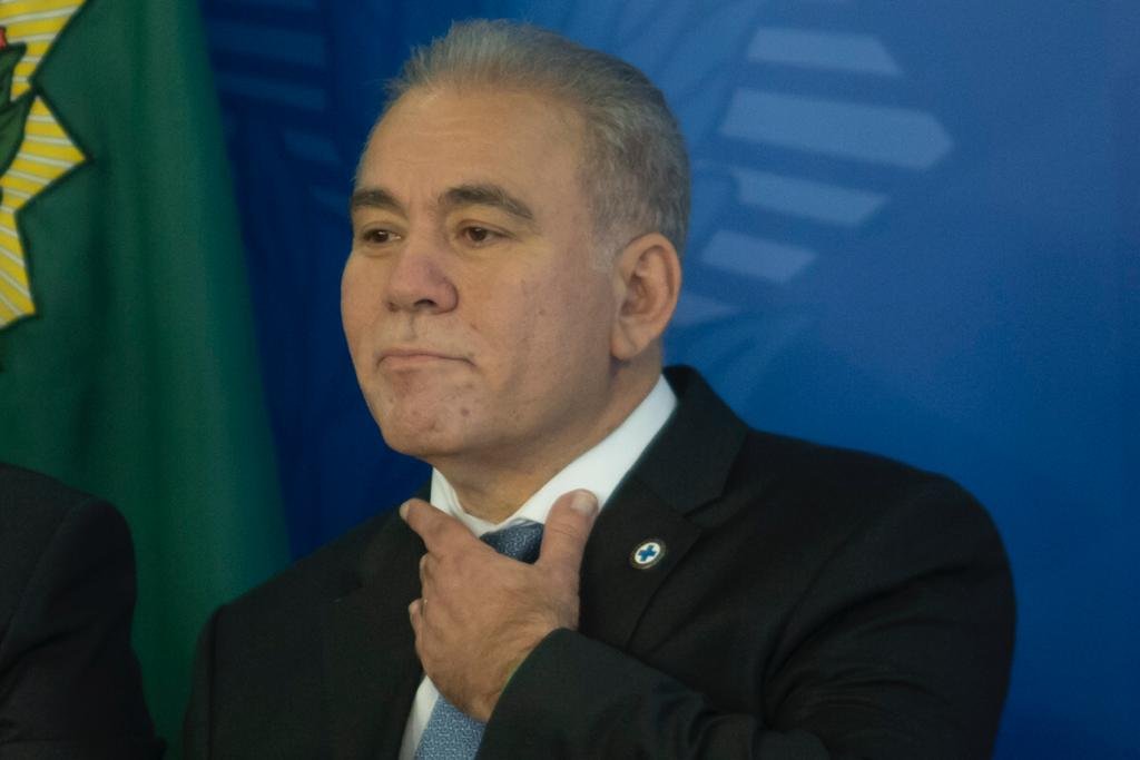 Ministro Marcelo Queiroga durante evento que sanciona lei de remuneração mínima para a categoria da enfermagem em cerimônia no Palácio do Planalto 2