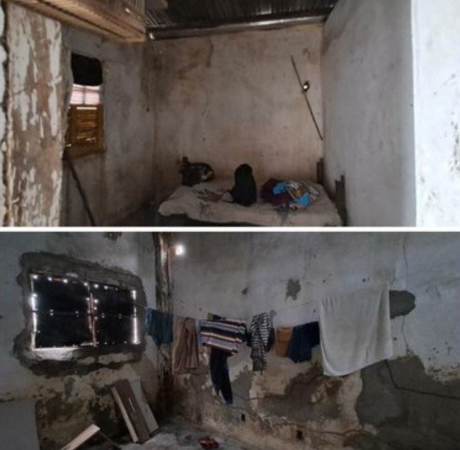 foto colorida de alojamento de trabalho escravo