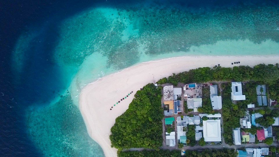 Ilha de Ukulhas, nas Maldivas