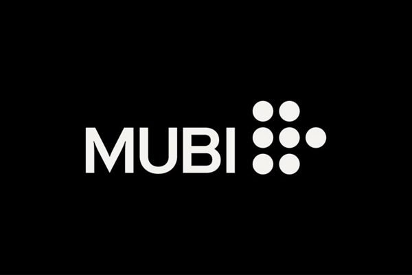Logo da plataforma de streaming Mubi em preto e branco