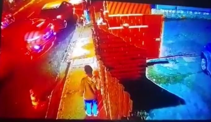 Câmeras de segurança registraram o atropelamento do jovem Fernando Zambori