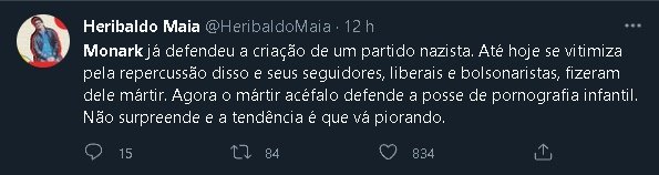 Monark volta aos trends do Twitter após fala polêmica sobre pedofilia