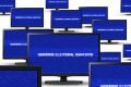 Televisores com mensagem da propaganda eleitoral gratuita - Metrópoles