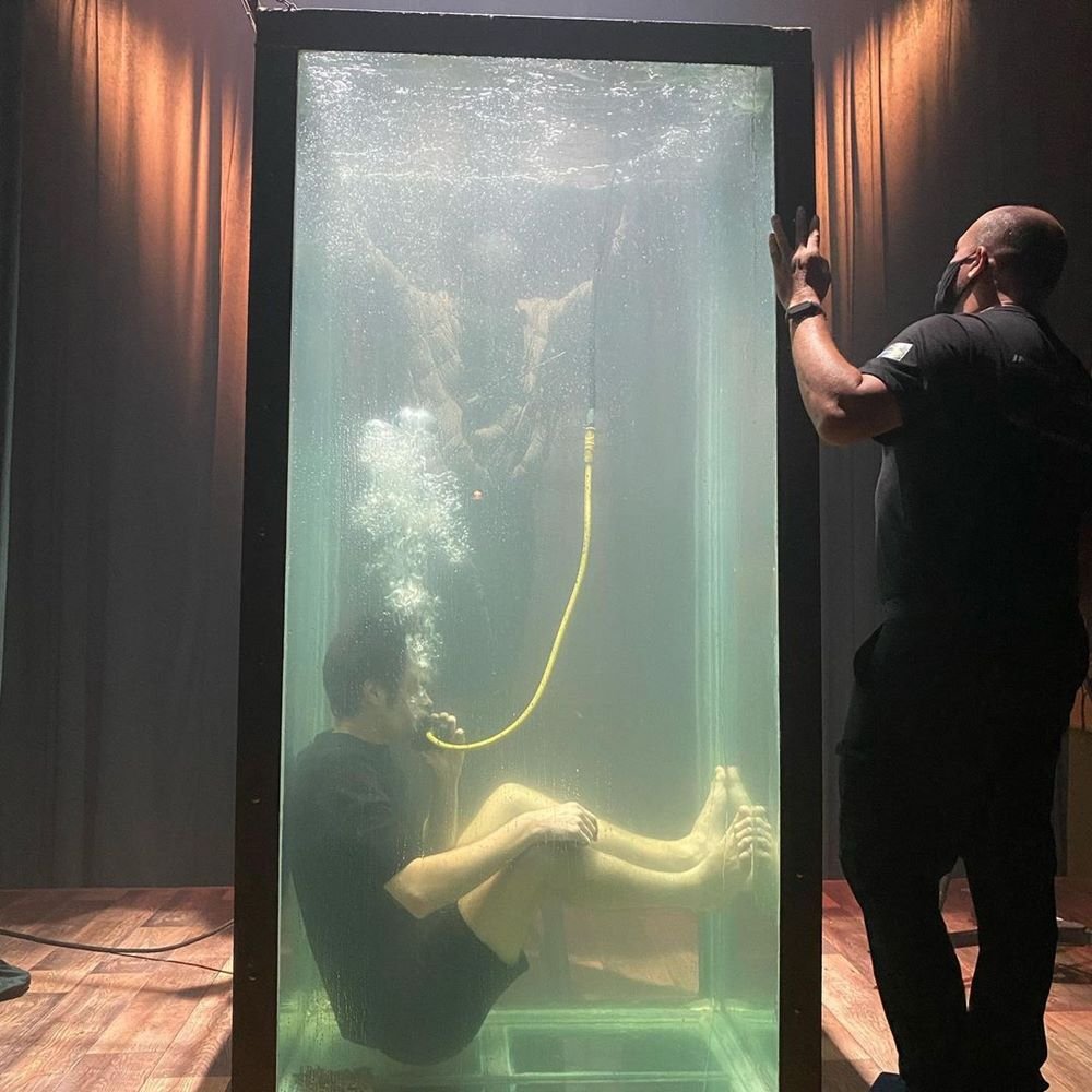 Imagem dos bastidores de Além da Ilusão