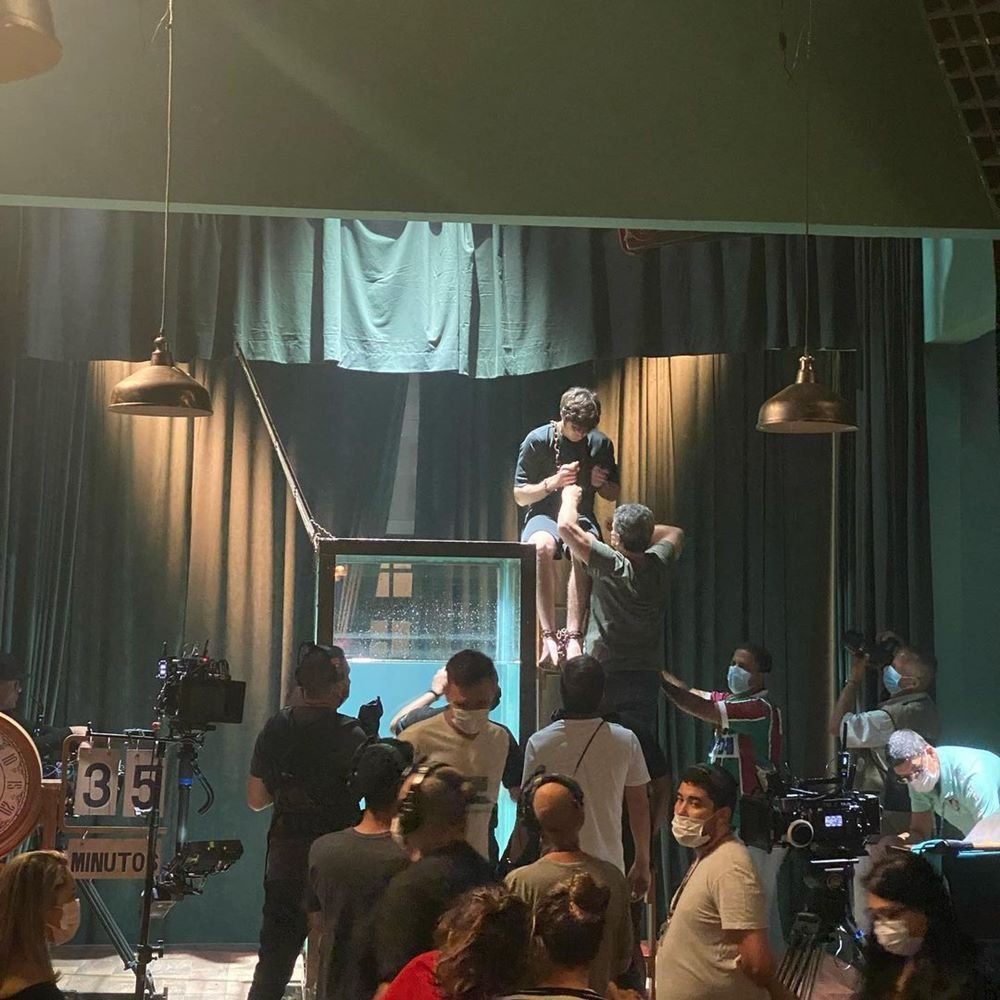 Imagem dos bastidores de Além da Ilusão