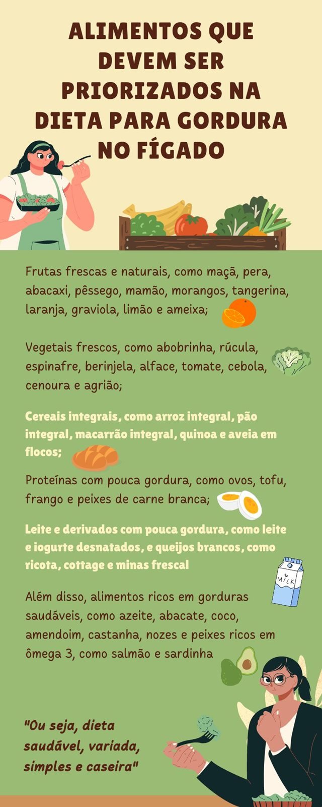 Alimentos dieta gordura fígado