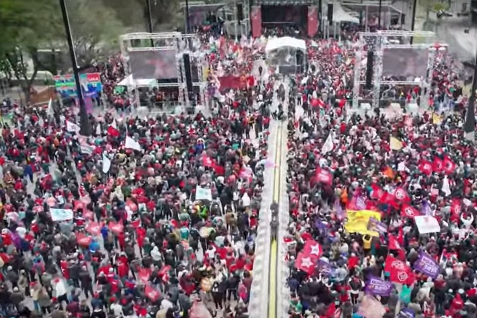 Comício de Lula no Anhagabaú