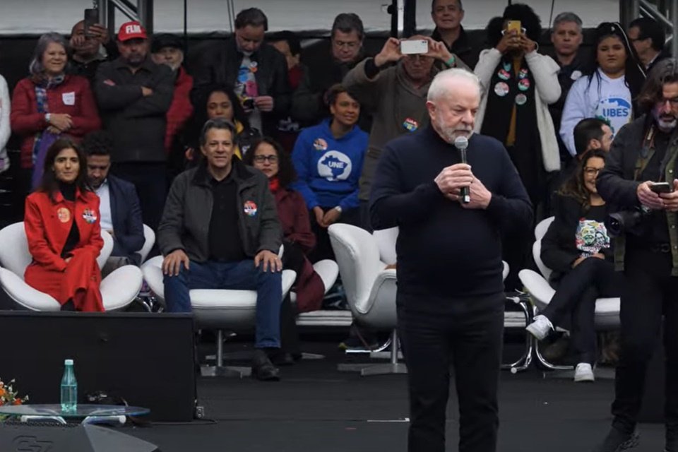Comício de Lula no Anhagabaú