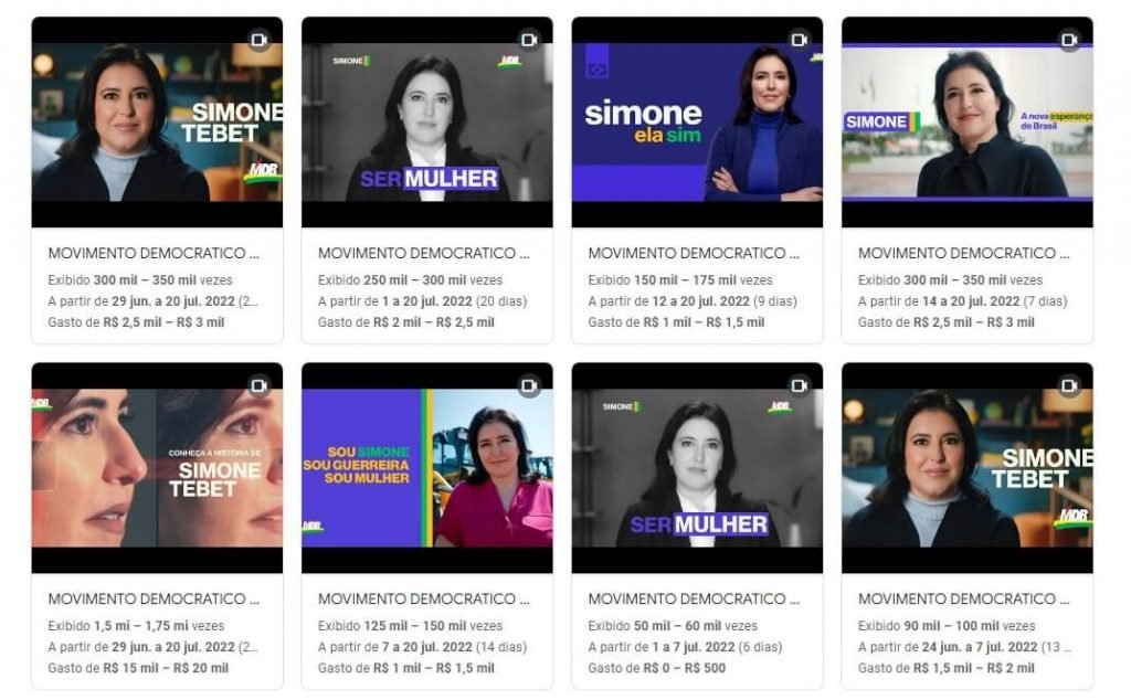 Anúncios de presidenciáveis no Google