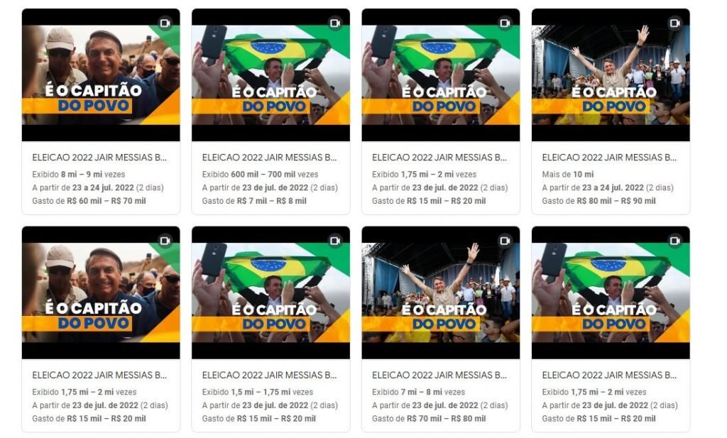 Anúncios de presidenciáveis no Google