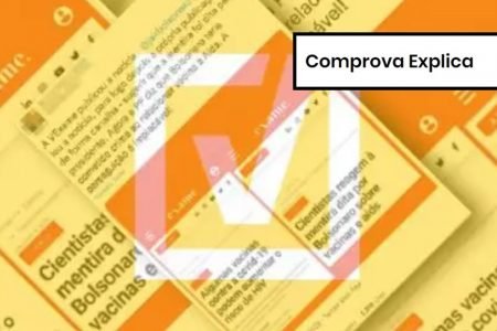 Imagem colorida do Comprova Explica sobre vacinas contra Covid