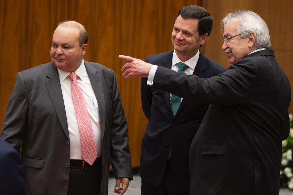Governador Ibaneis Rocha, ministros Anderson Torres e xx posse no STJ
