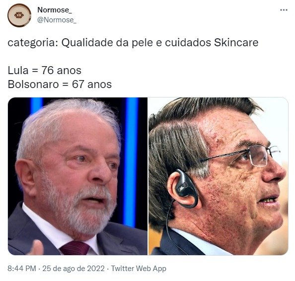 Bolsonaro - pele - skincare