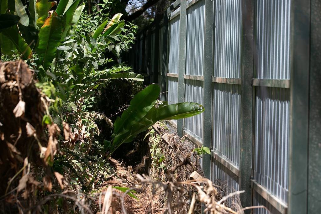 Cerca de latão construída de forma irregular em área de preservação no Lago Sul- Metrópoles