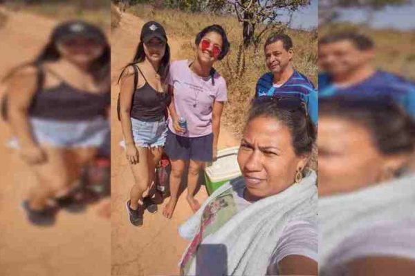 Família reunida em foto
