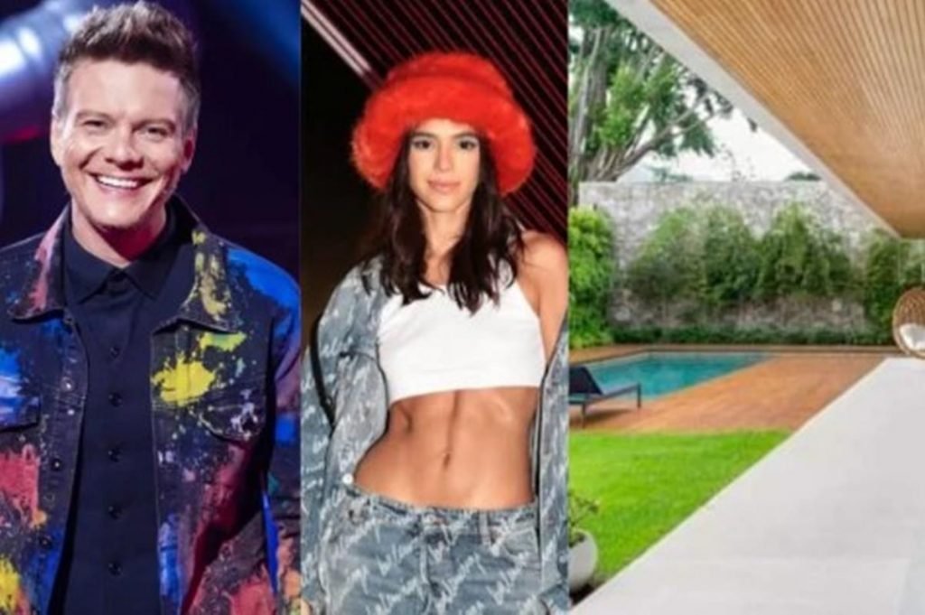 Foto colorida de Michel Teló e Bruna Marquezine - Metrópoles