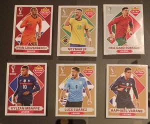 Neymar Legend Bordô - Copa do Mundo Qatar 2022 Panini