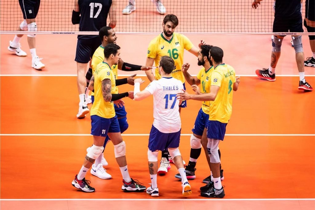 Brasil vence Catar e continua 100% no Mundial de vôlei masculino