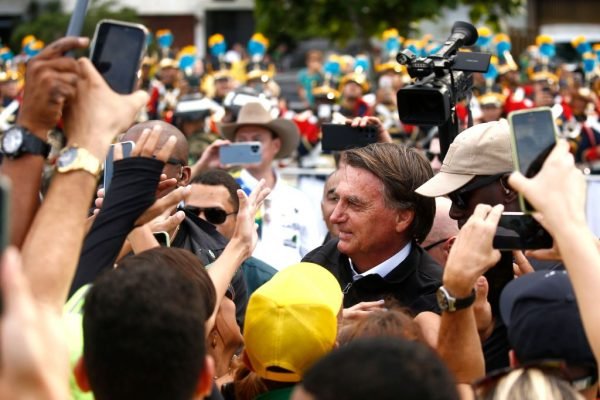 Presidente Jair Bolsonaro participa de ato de 7 de setembro na praia de Copacabana