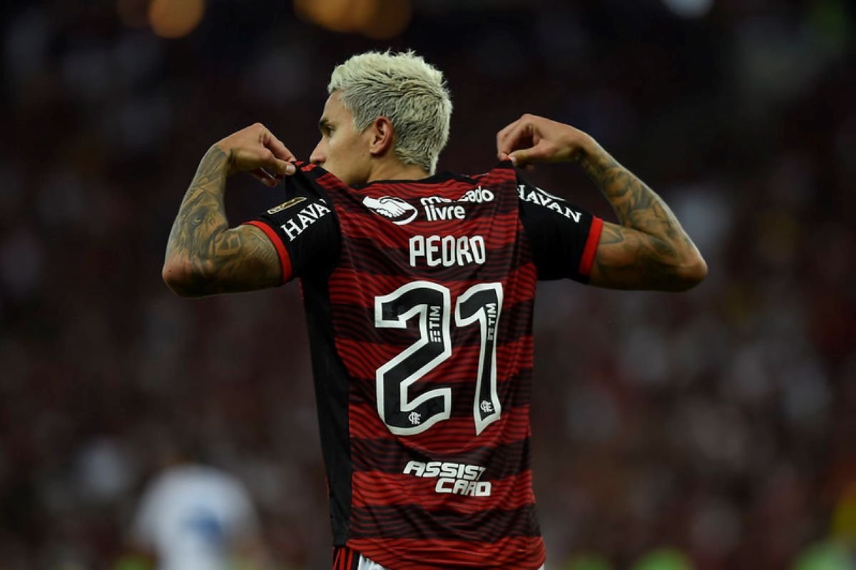 Camisa Flamengo Rubro Negra Jogo número 21 Pedro tamanho M