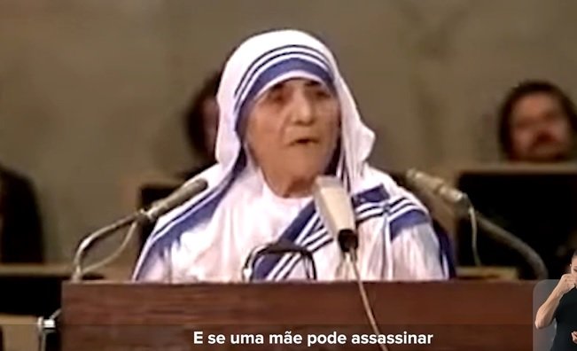 Eu posso fazer coisas que tu não podes, tu pod - Madre Teresa