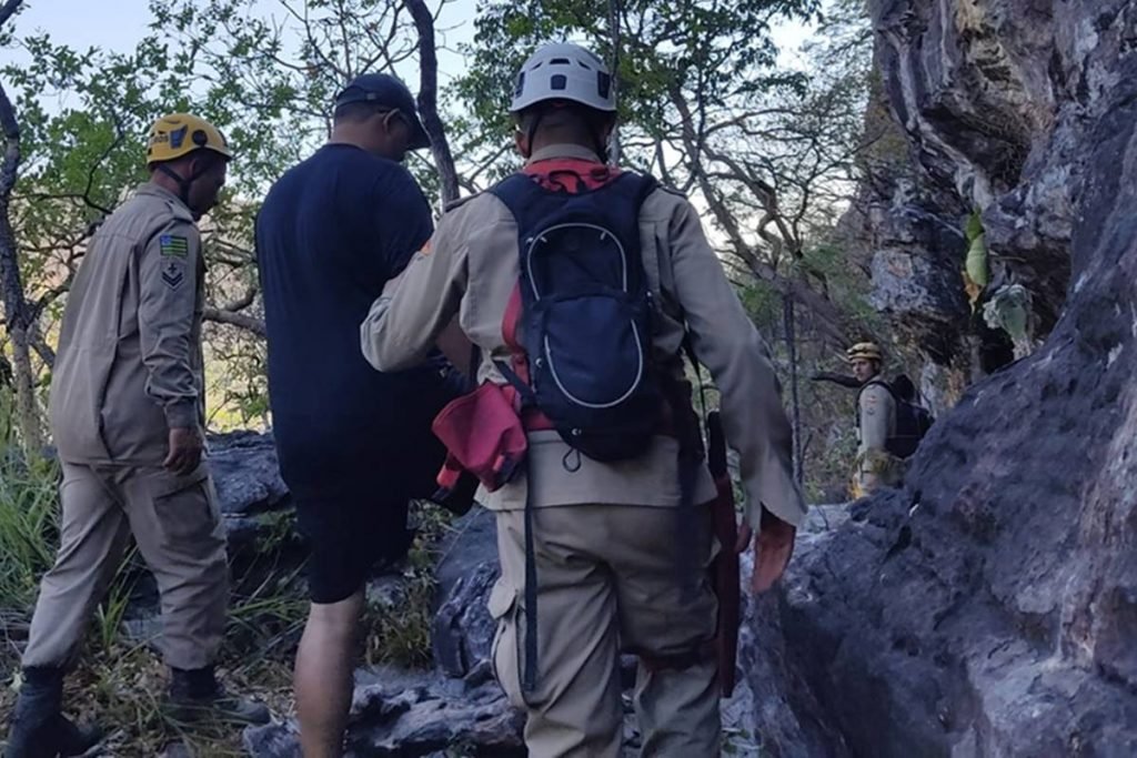 Região de difícil acesso onde homem passou mal na Chapada dos Veadeiros, em Goiás