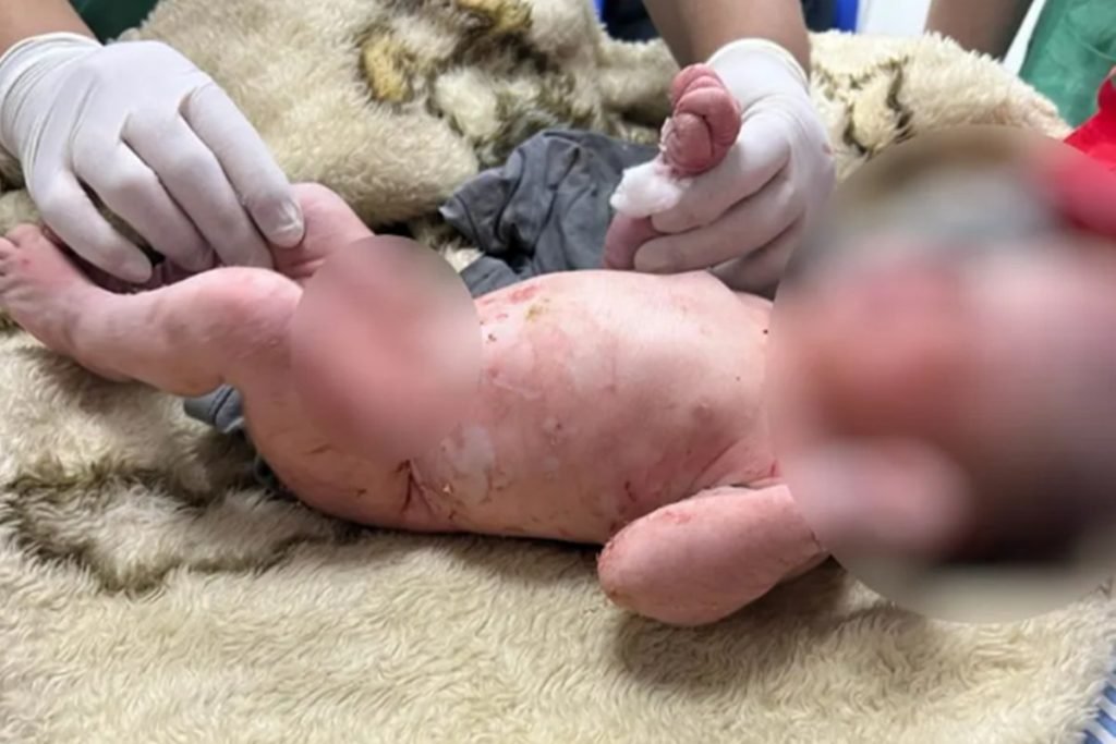 Recém-nascida é encontrada sem roupa dentro de saco de lixo em Itapuranga, Goiás