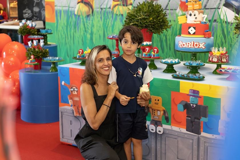 Festa roblox  Festa do meu filho 8 anos