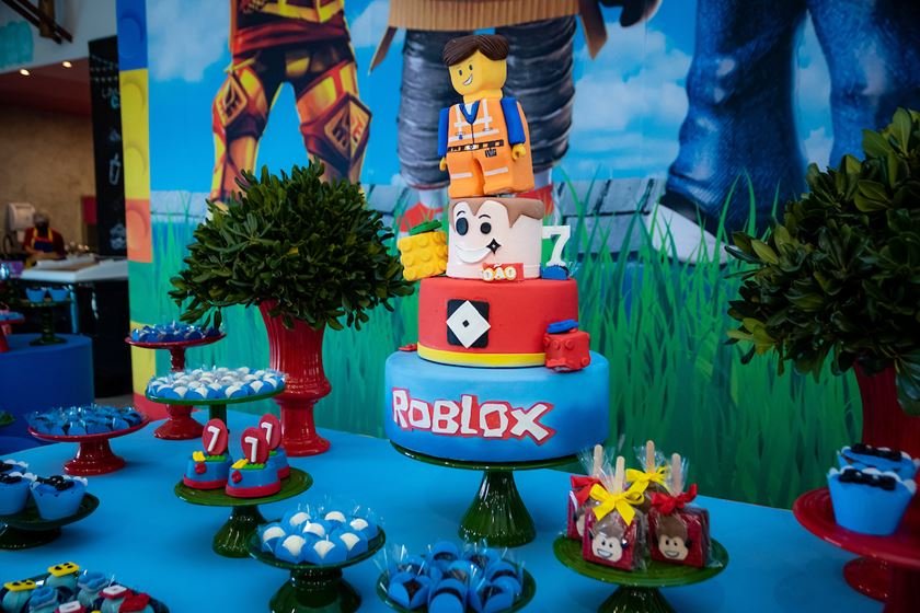 Festa roblox  Festa de 7 anos do meu filho 🥰 feita em casa.