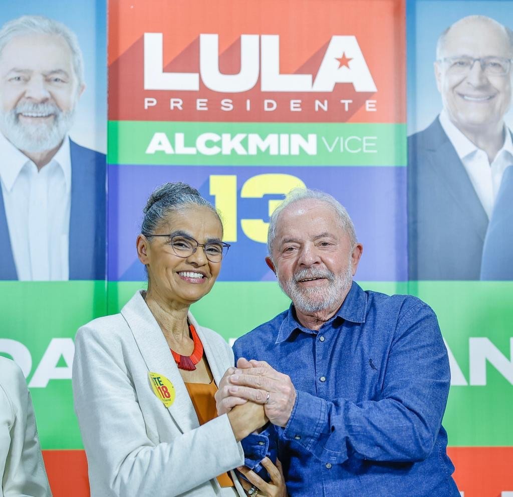 Marina Silva oficializou apoio a Lula nas eleições de 2022