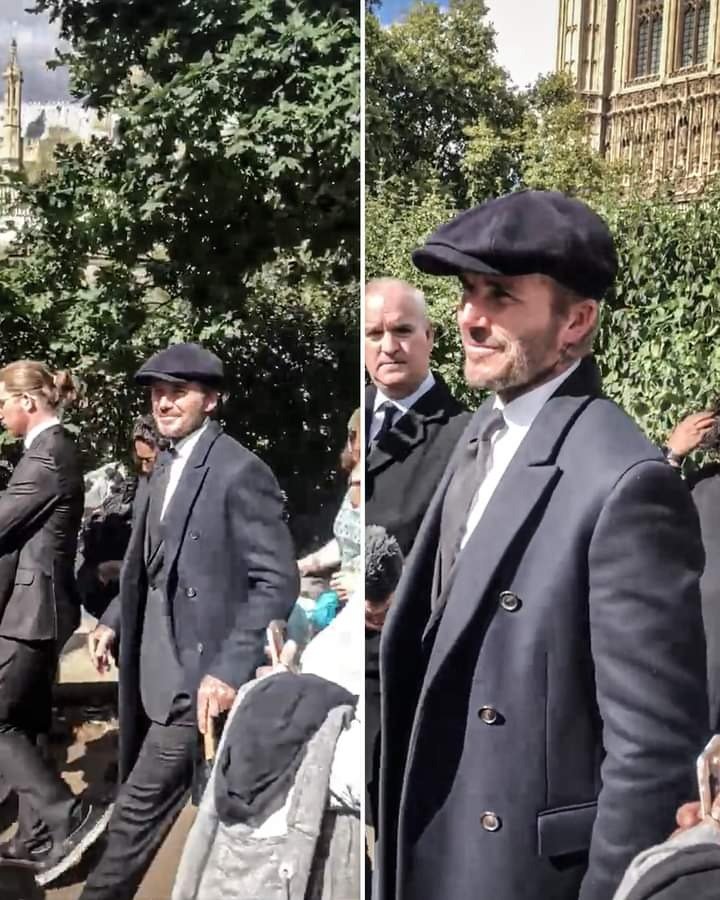 David Beckham - rainha elizabeth - velório