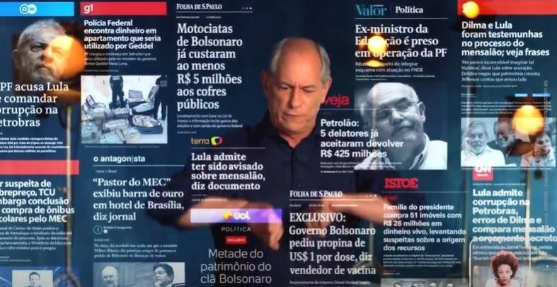 Em vídeo de propaganda eleitoral, Ciro Gomes (PDT) 