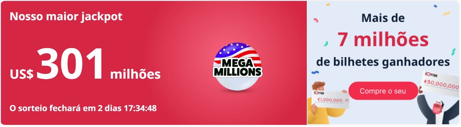 Mega Millions sorteia R$ 7,5 bilhões. Jogue agora pelo maior