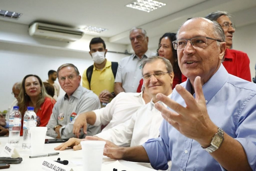Geraldo Alckmin (PSB) participa de evento em Goiânia (GO)