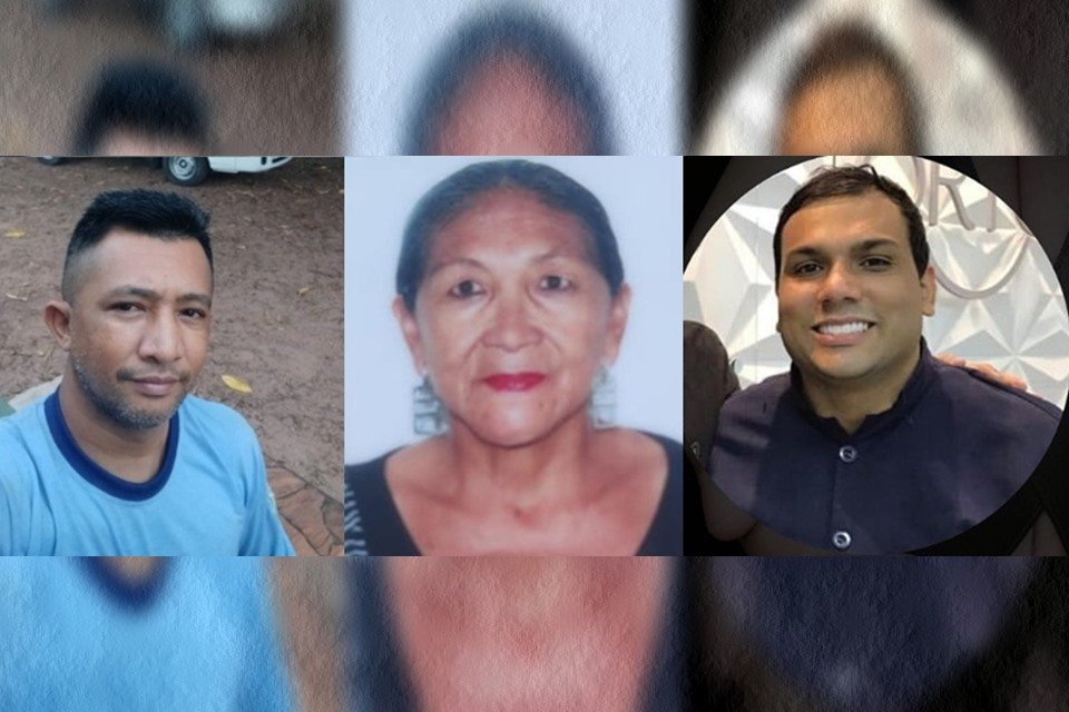 Vítimas da queda de ponte no Amazonas: Marcos Rodrigues Feitosa, Maria Viana Carneiro e Rômulo Augusto de Morais Pereira